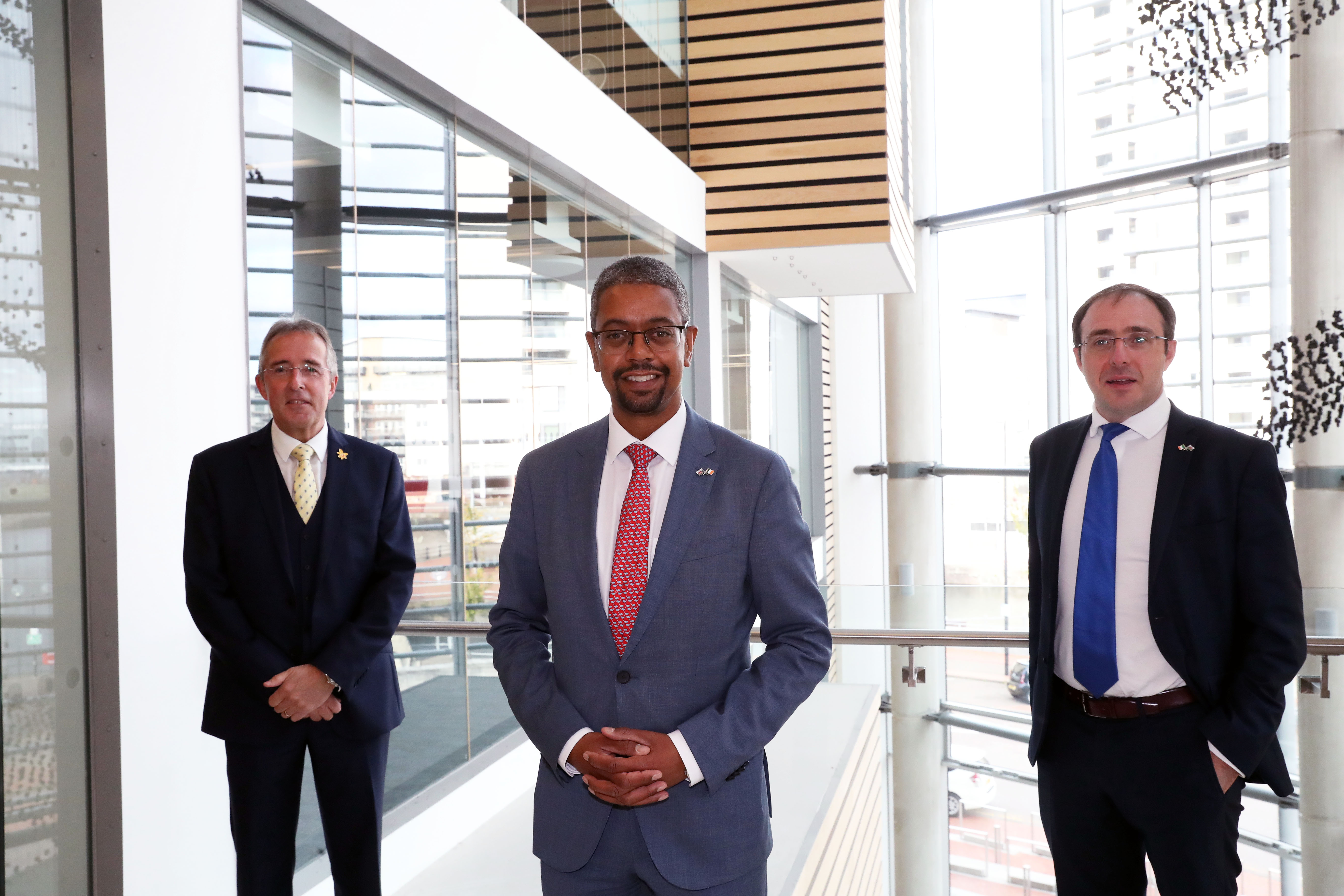 Life Sciences Hub Wales Welsh Minister for Economy and Irish